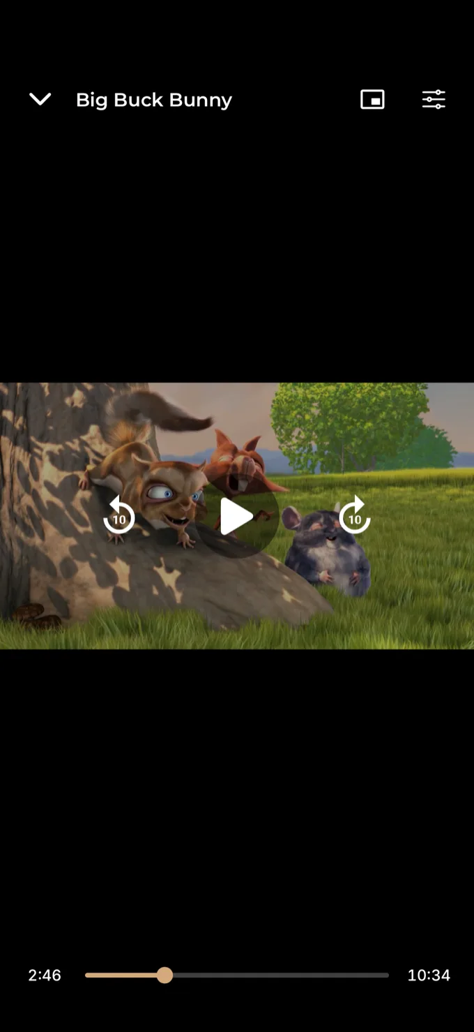 Mira Player en iPhone